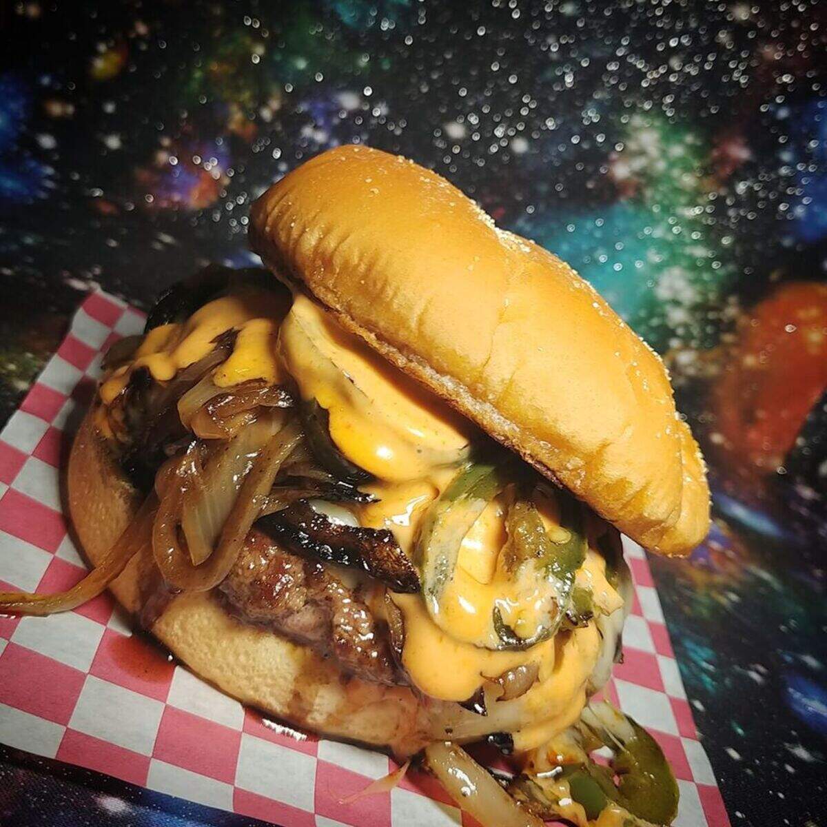 Hot Mess Burgers and Fries at Red Mountain Kitchen in Kennewick.
