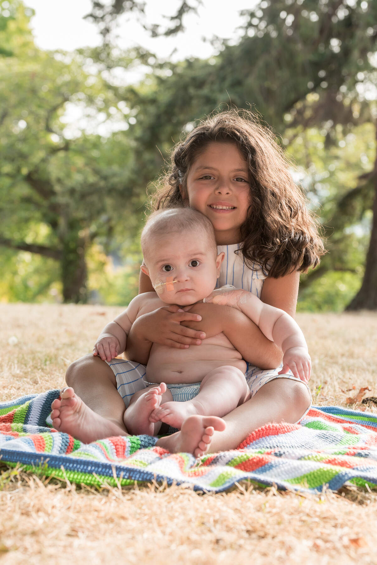 Nehemiah Mabus with his big sister, Nina.