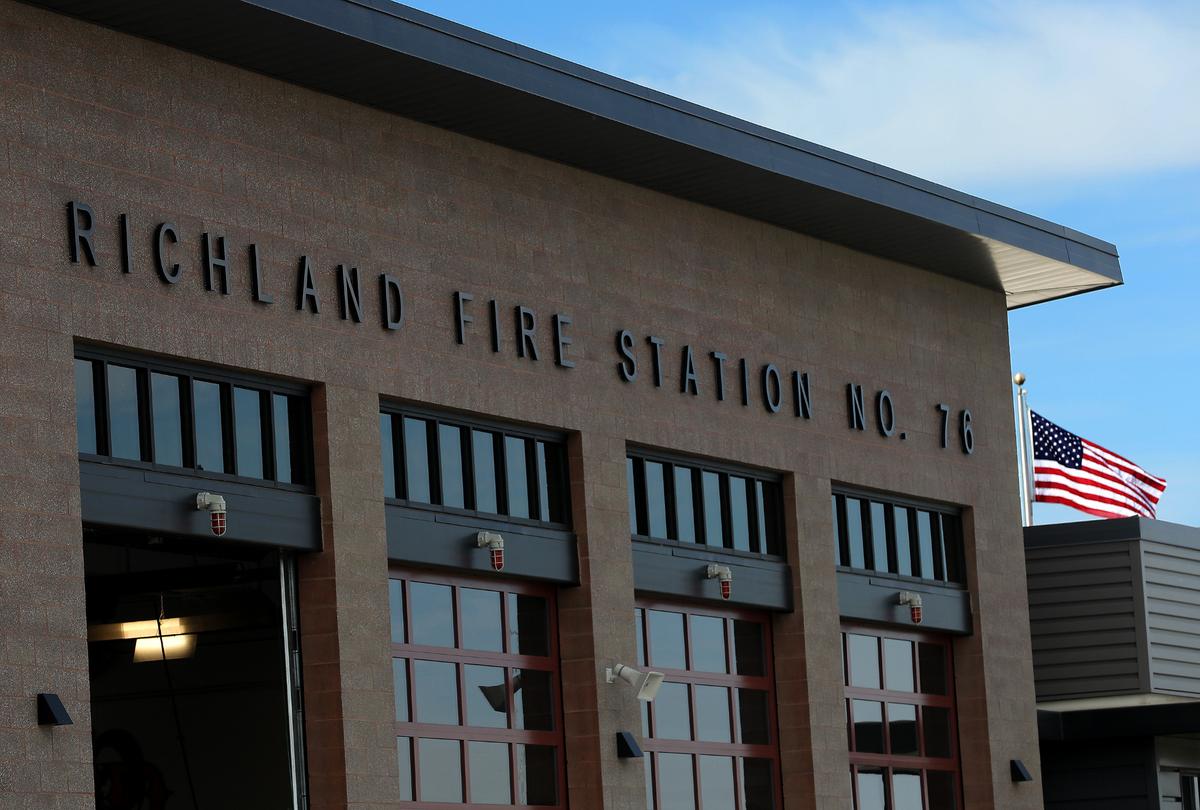 Exterior of the new Richland Fire Department Station 76 and 4307 Trowbridge Blvd. in south Richland.