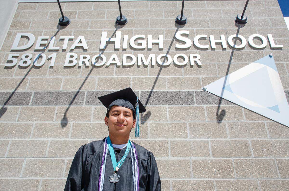 Cristobal Rebolledo graduated this week with honors from Delta High School in Pasco, WA.
