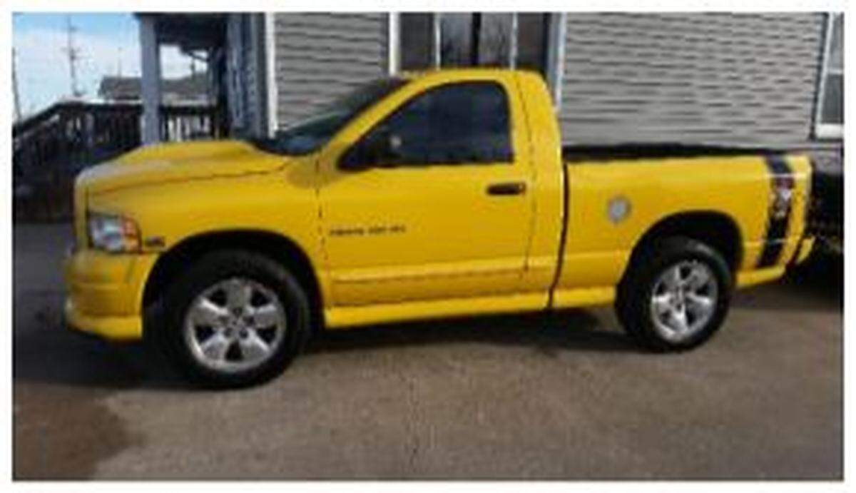 Tiburcio Larios Rodriguez is believed to be driving his yellow 2005 Dodge Ram 1500 pickup.