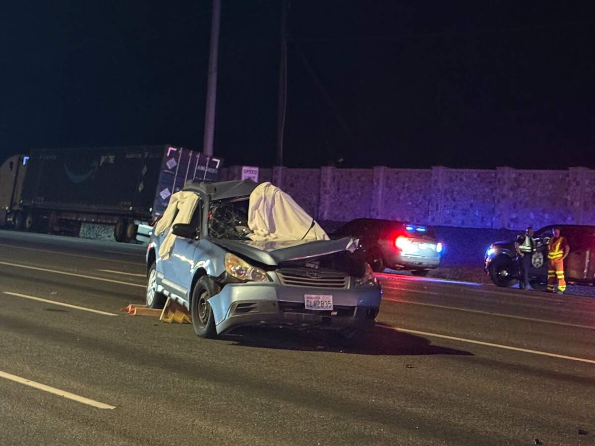 A Richland woman was killed in a crash on the Highway 240 bypass on Friday night.