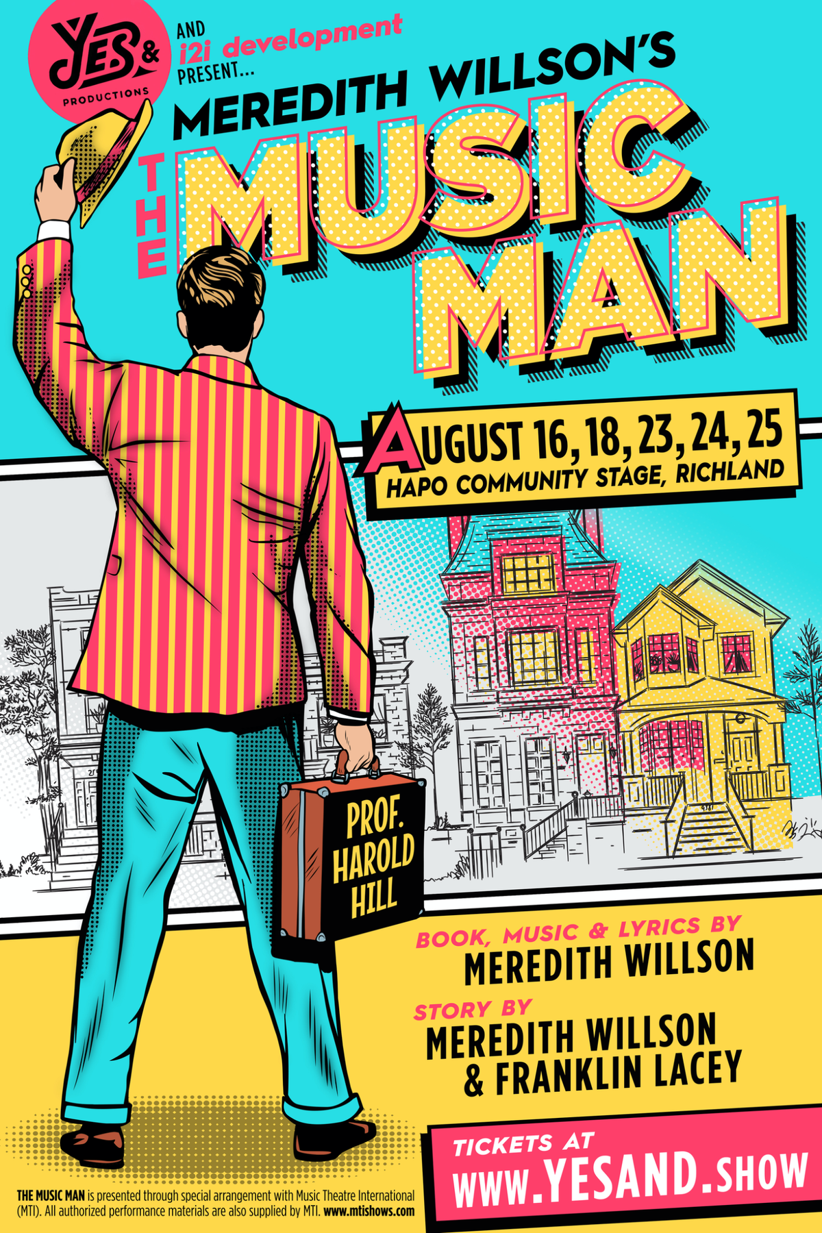 Performances of “The Music Man” at the Hapo Stage in Richland are on Aug. 16, 18, 23, 24 and 25.