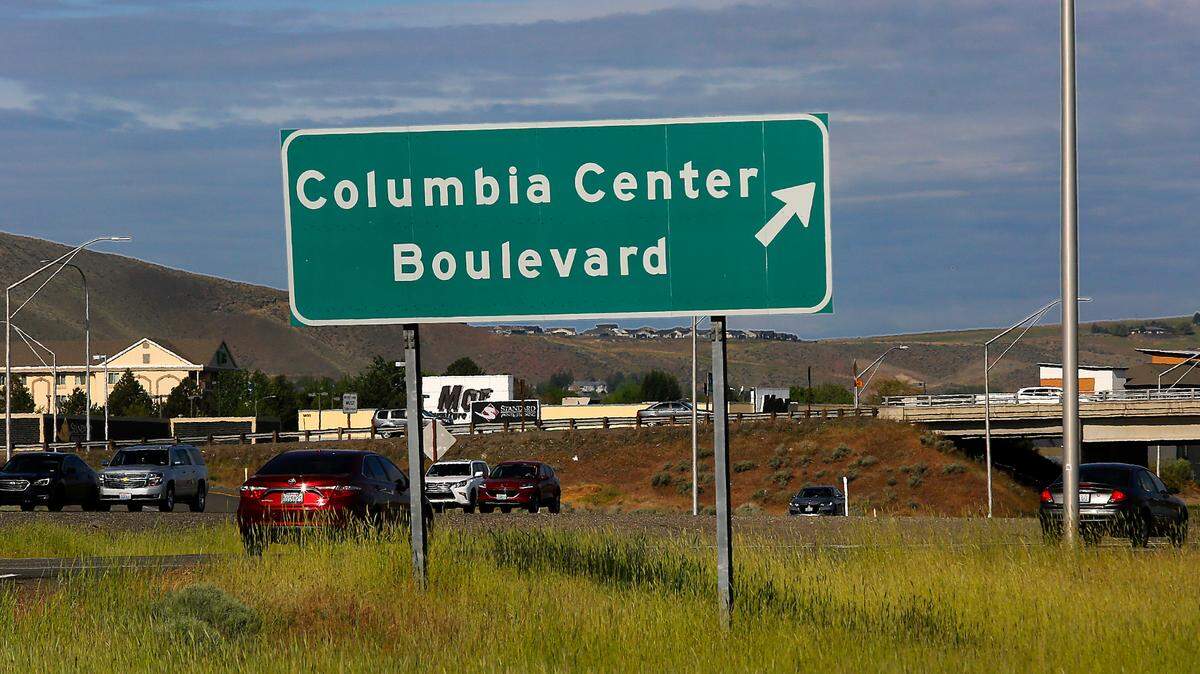 Motorists travel on Highway 240 near the Columbia Center Boulevard interchange in Richland.