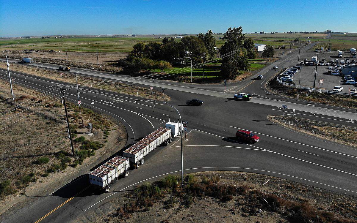 By late 2023, four people had died in collisions at the Highway 395 intersection with Selph Landing and Crestloch Roads in Franklin County about five miles north of Pasco. 