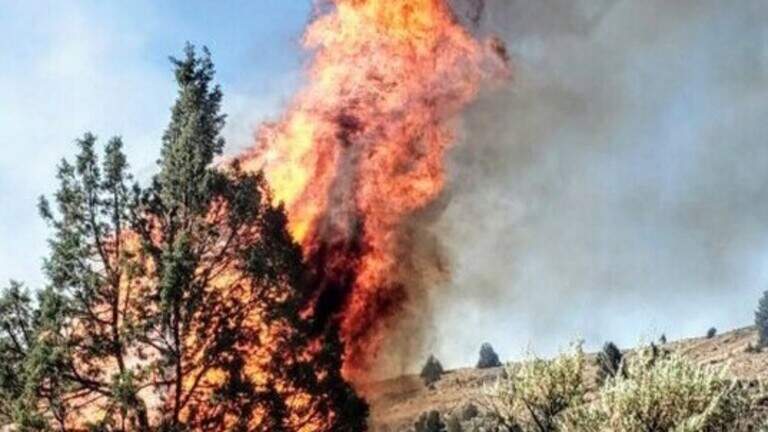 Juniper Dunes fire grows to 10,000+ acres. Fire burning into wilderness area