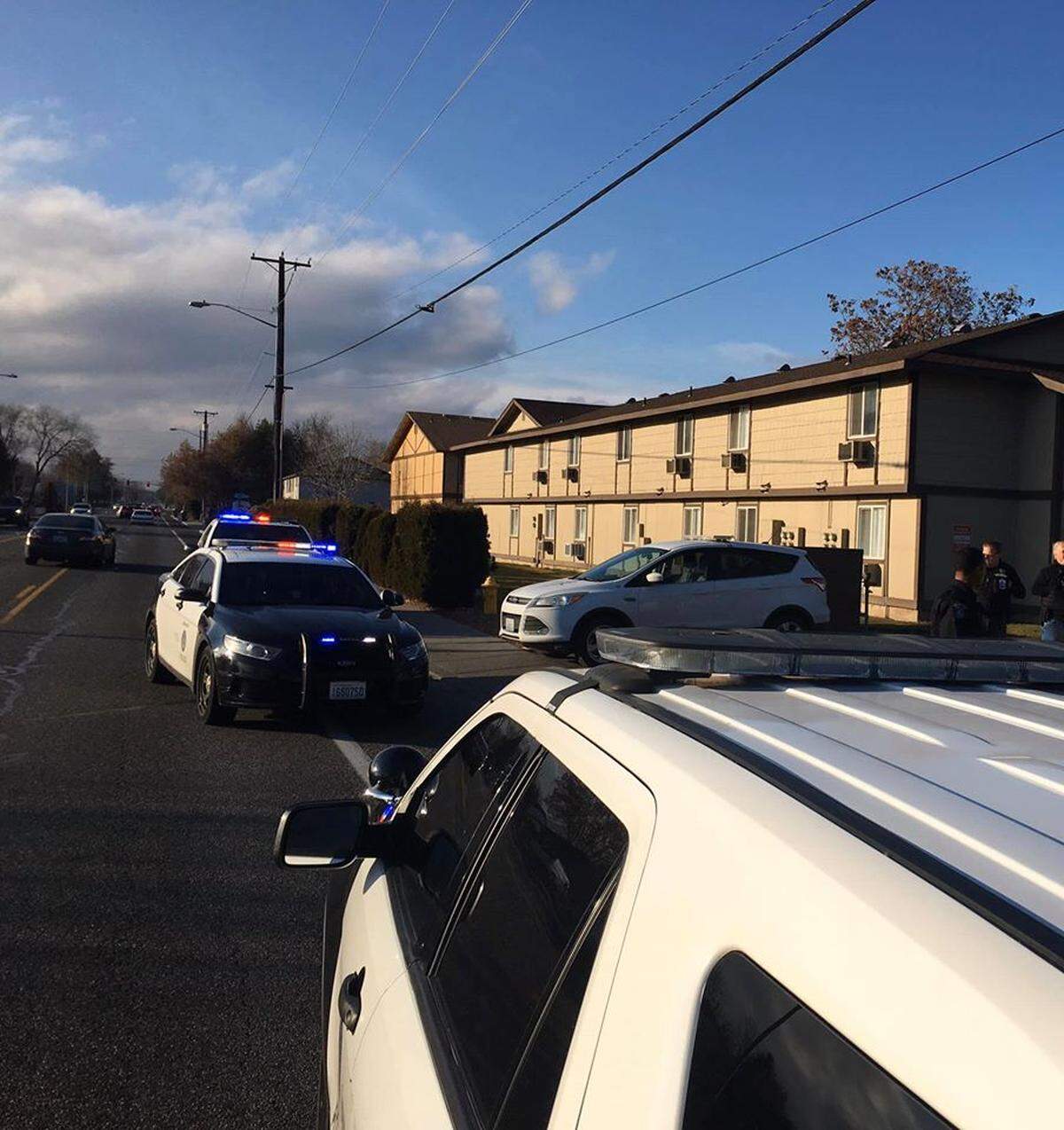 Police tracked a suspected car prowler to an apartment building near Fourth Avenue in Kennewick where he was arrested.