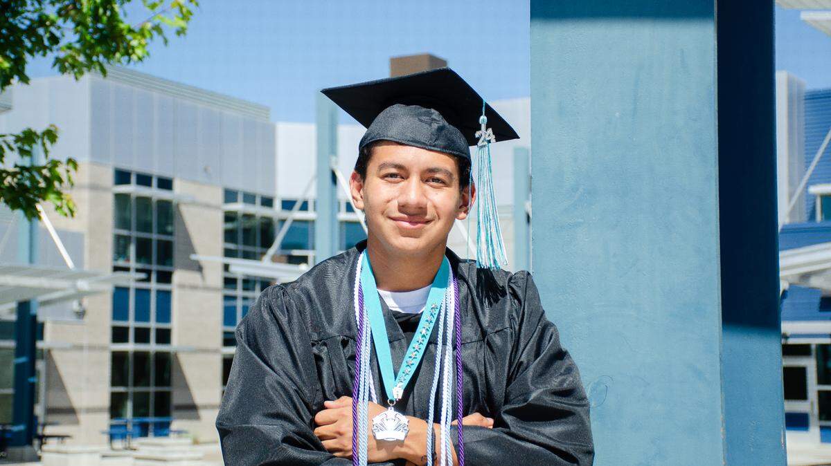 Class of 2024 graduate and Delta High School honors student Cristobal Rebolledo thanked a change of perspective for helping him overcome injuries and several setbacks to his high school soccer career.