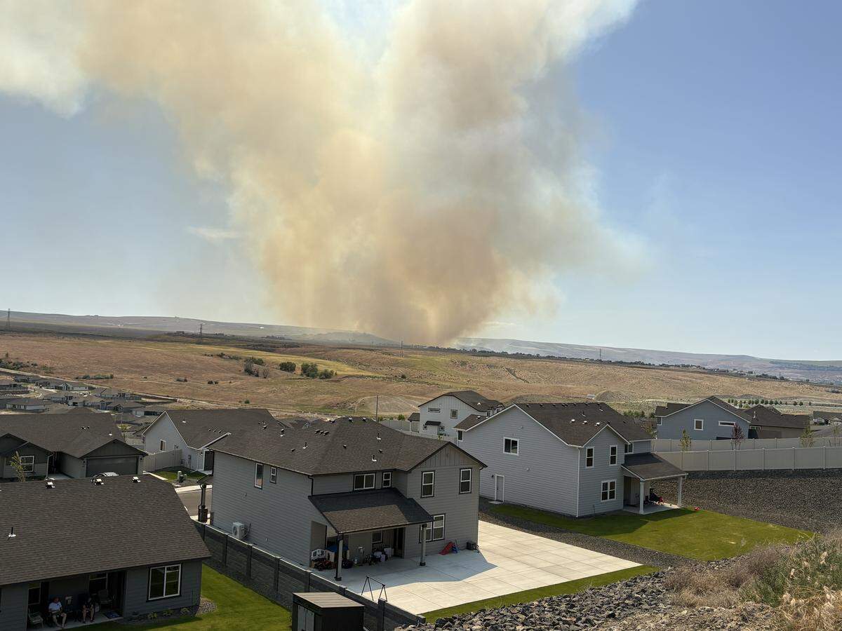 The Country Meadows Fire was reported about 1:30 p.m. Saturday south of Badger Canyon and the Bob Olson Parkway.