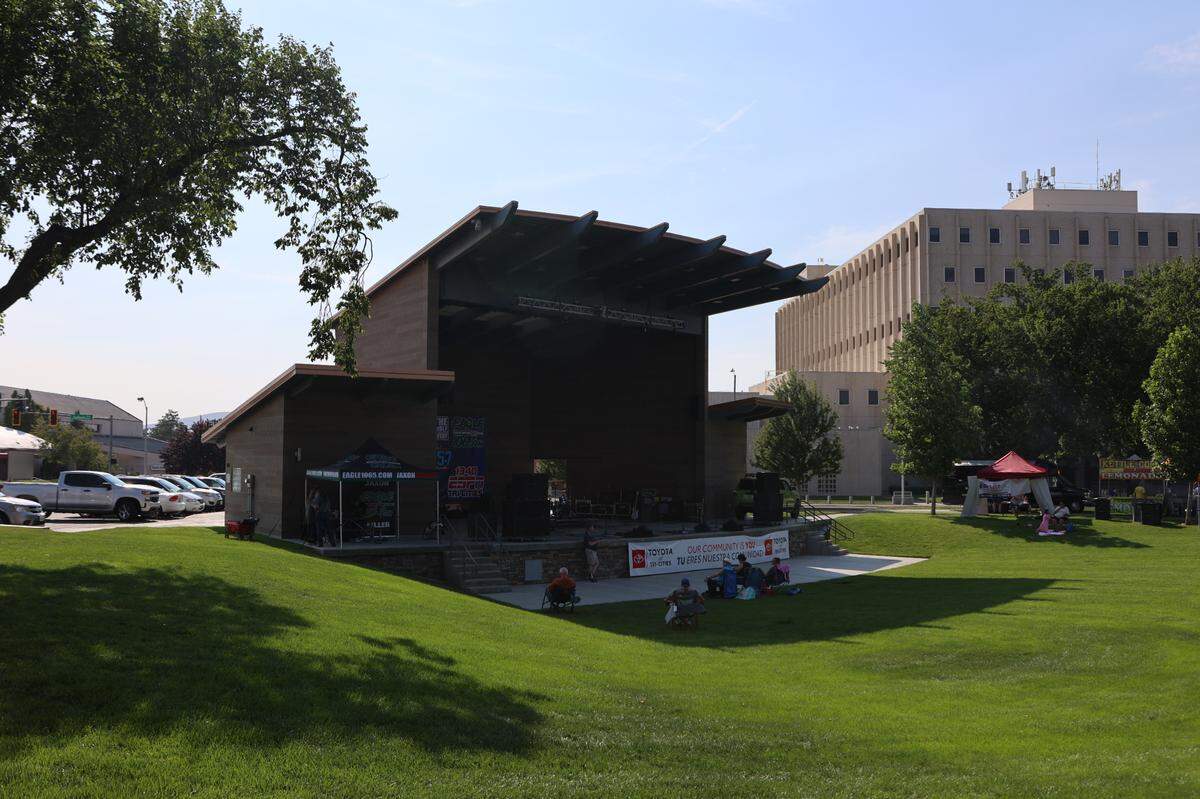 The Hapo Stage at John Dam Plaza in Richland will be transformed into an outdoor theater later this month.