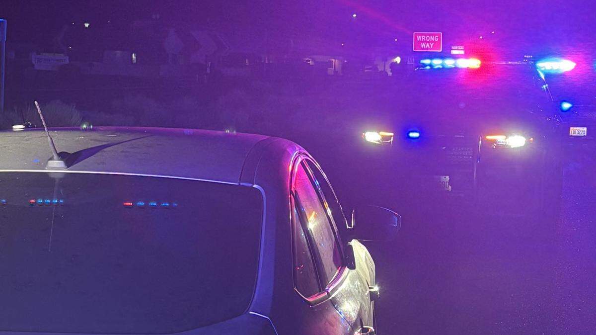 A wrong way driver was allegedly drunk when she was found stopped headed south in the northbound lanes.
