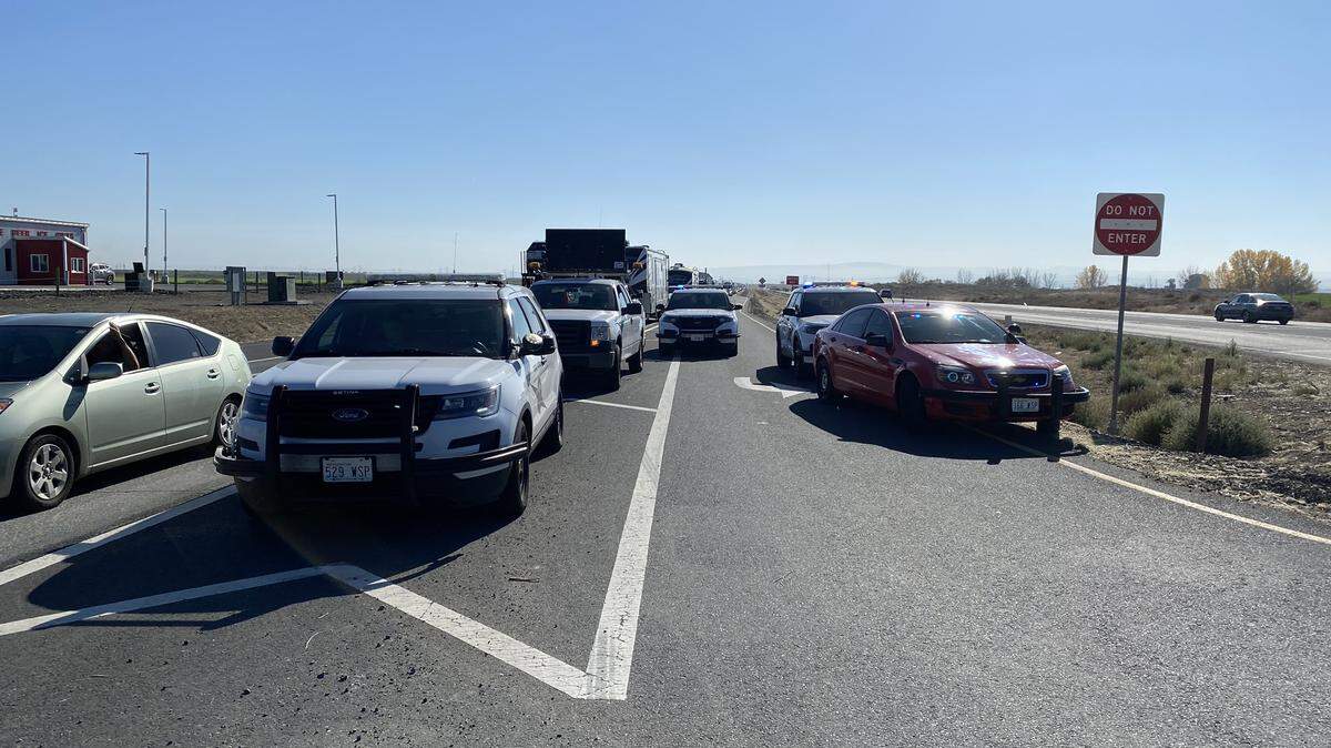 One man is dead after a crash on Highway 395 at Vineyard Drive. One lane of northbound traffic on Highway 395 is closed.