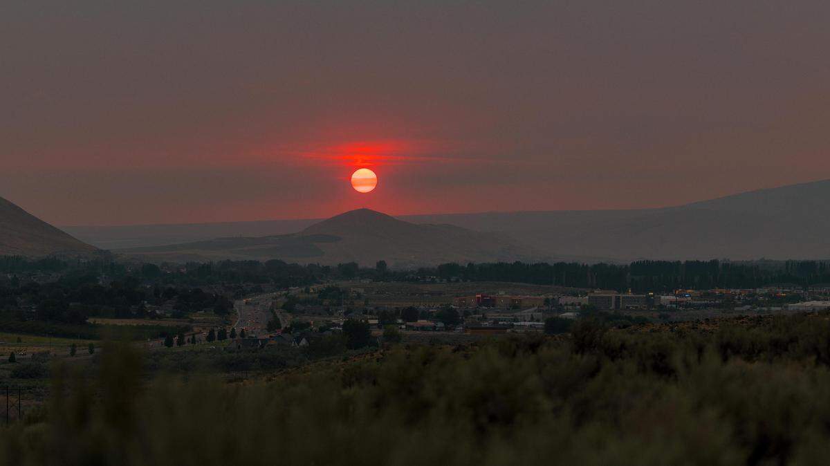 Shuttha Shutthanandan of Kennewick took this photo of the hazy Tri-Cities in late July 2018.