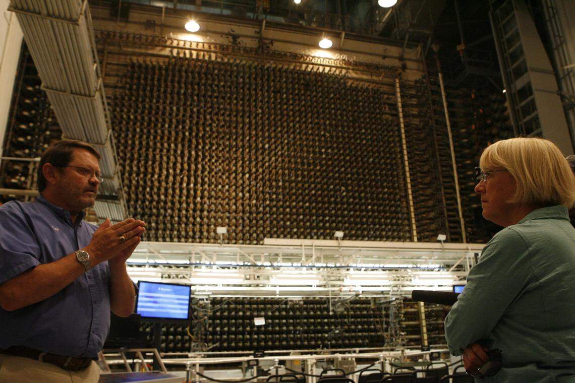 Sen. Patty Murray tours Hanford’s B Reactor, part of the Manhattan Project National Historical Park.
