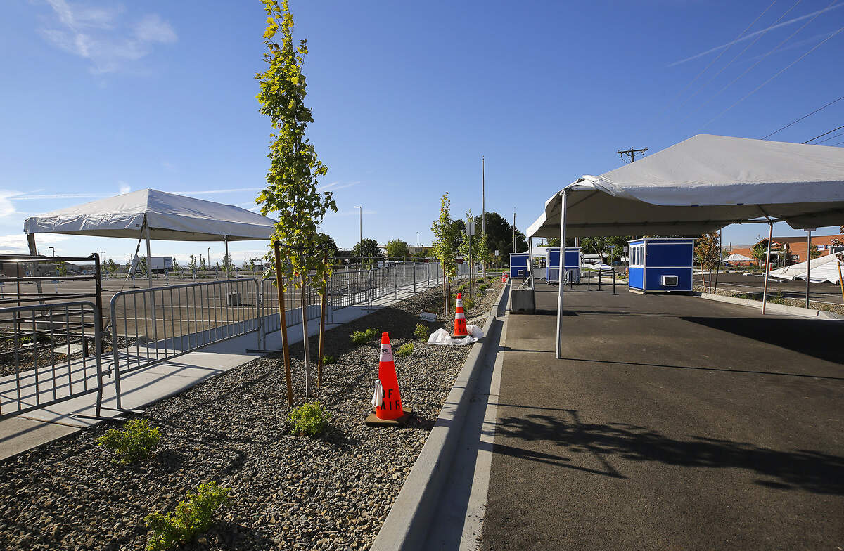 New look to the main gate ticket booth area for this year's Benton Franklin Fair at the at the Benton County Fairgrounds in Kennewick.