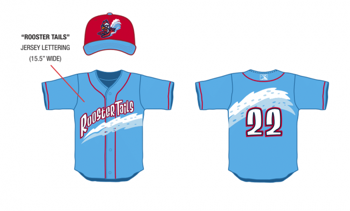 Players will don the new caps and uniforms for games June 3-5, July 29-31 and Sept. 9. There will also be a jersey auction.&nbsp;