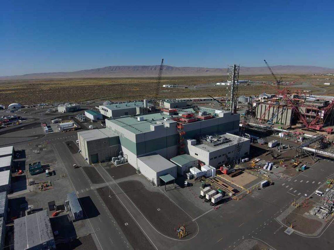 The Low-Activity Waste Facility on the campus of the Hanford nuclear site’s Waste Treatment and Immobilization Plant, or vitrification plant.