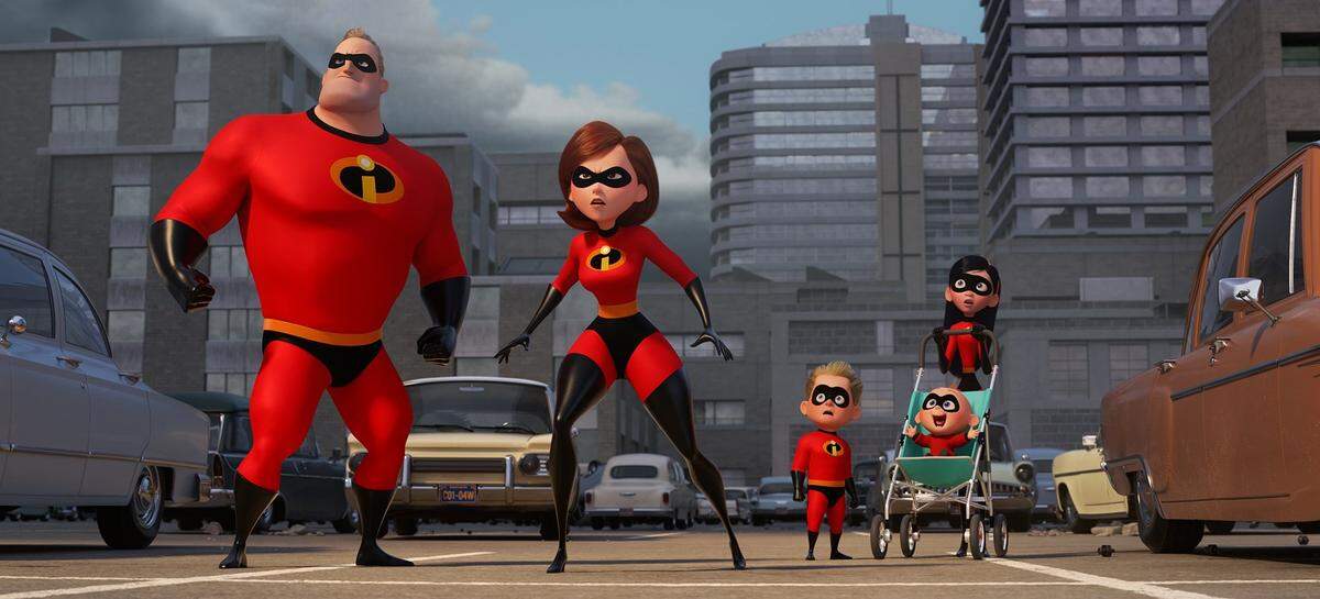 Disney/Pixar’s superhero family is at full strength in “Incredibles 2.’ MUST CREDIT: Disney/Pixar.