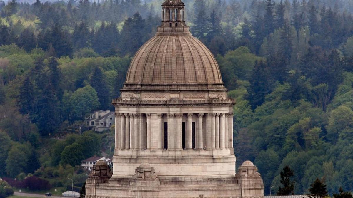 The state Legislative Building in Olympia.
