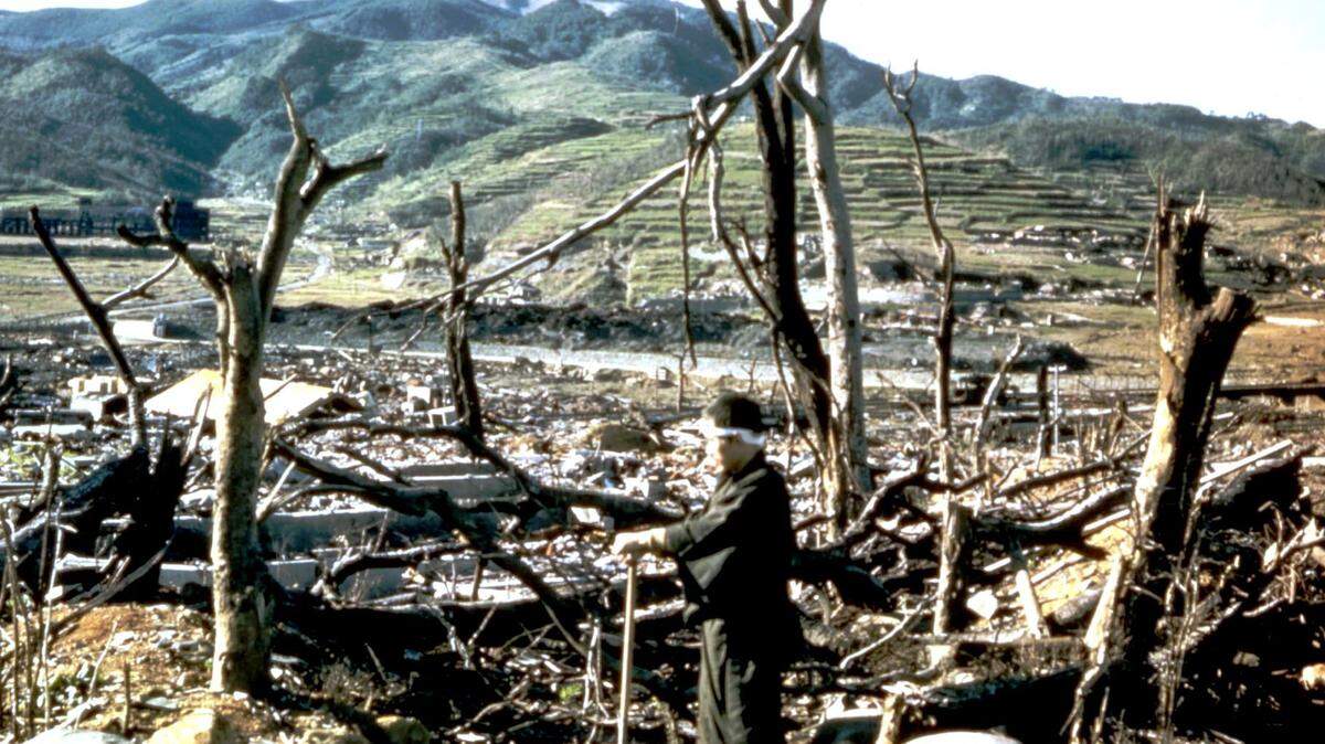 A photo from the U.S. Signal Corps shows the devastation shortly after an. atomic bomb with Hanford plutonium exploded over Nagasaki, Japan on Aug. 9, 1945.