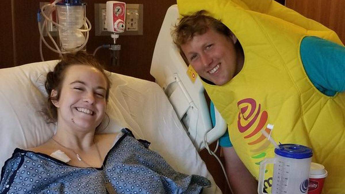Danika Whitsett got a visit from Mikey, her former boss at Jamba Juice in San Diego.