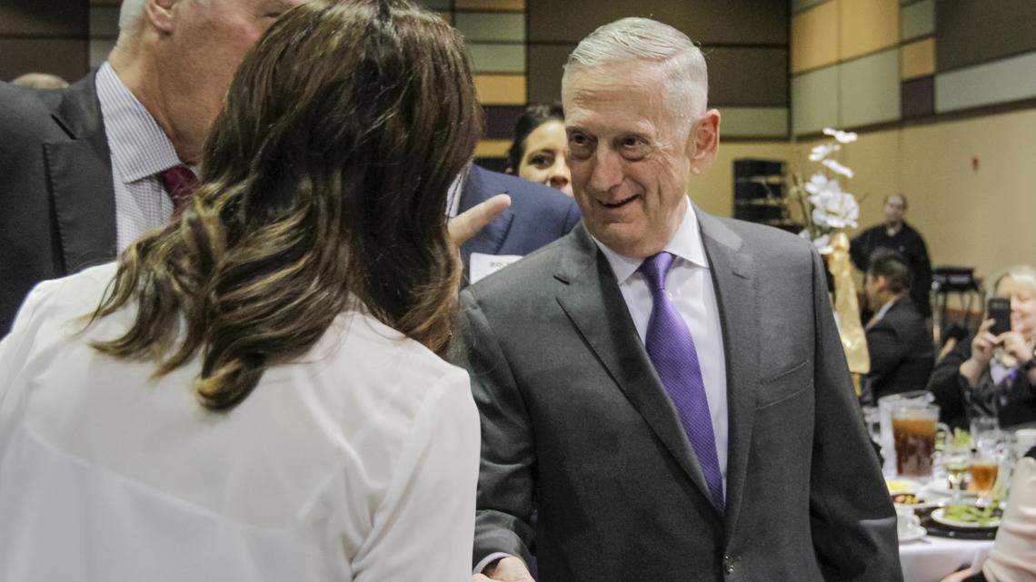 U.S. Secretary of Defense James Mattis, a Richland native, spoke at the 2018 Tri-Citian of the Year at Three Rivers Convention Center in Kennewick on Thursday.