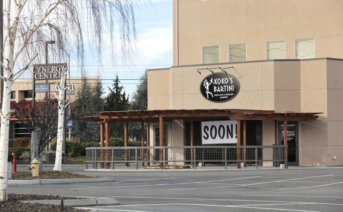 Koko’s Bartini opens “soon” at Cynergy Center in Kennewick’s Southridge neighborhood.