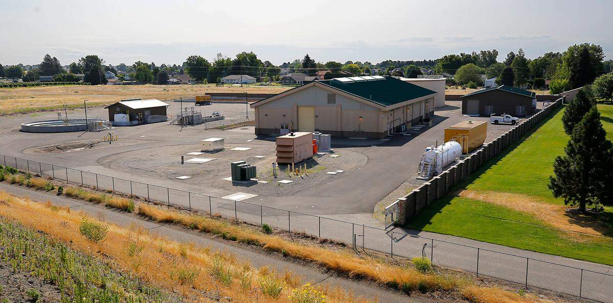 The West Pasco Water Filtration Plant is on West Court Street near the Columbia River adjacent to I-182.