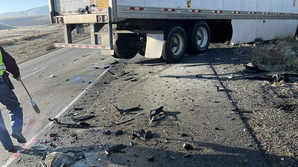 A Grandview driver was killed Sunday morning near Prosser when he crossed into oncoming lanes and hit a semi truck head on.