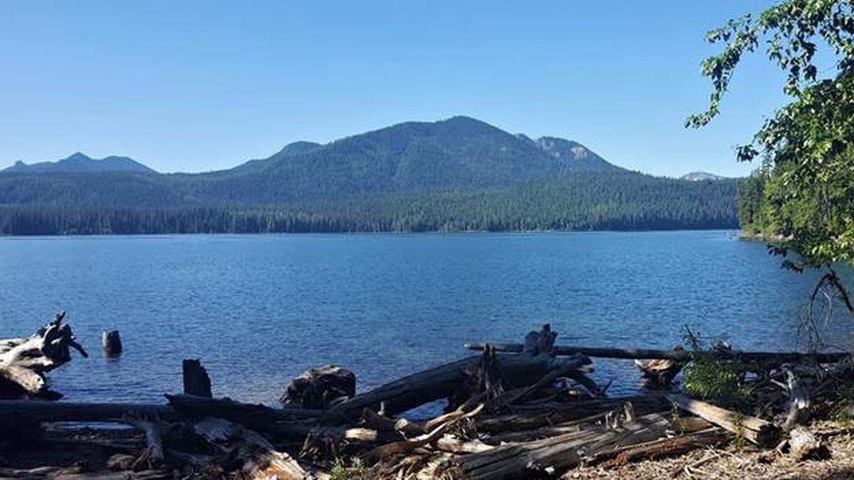 Bumping Lake looking into the William O. Douglas Wilderness Area.