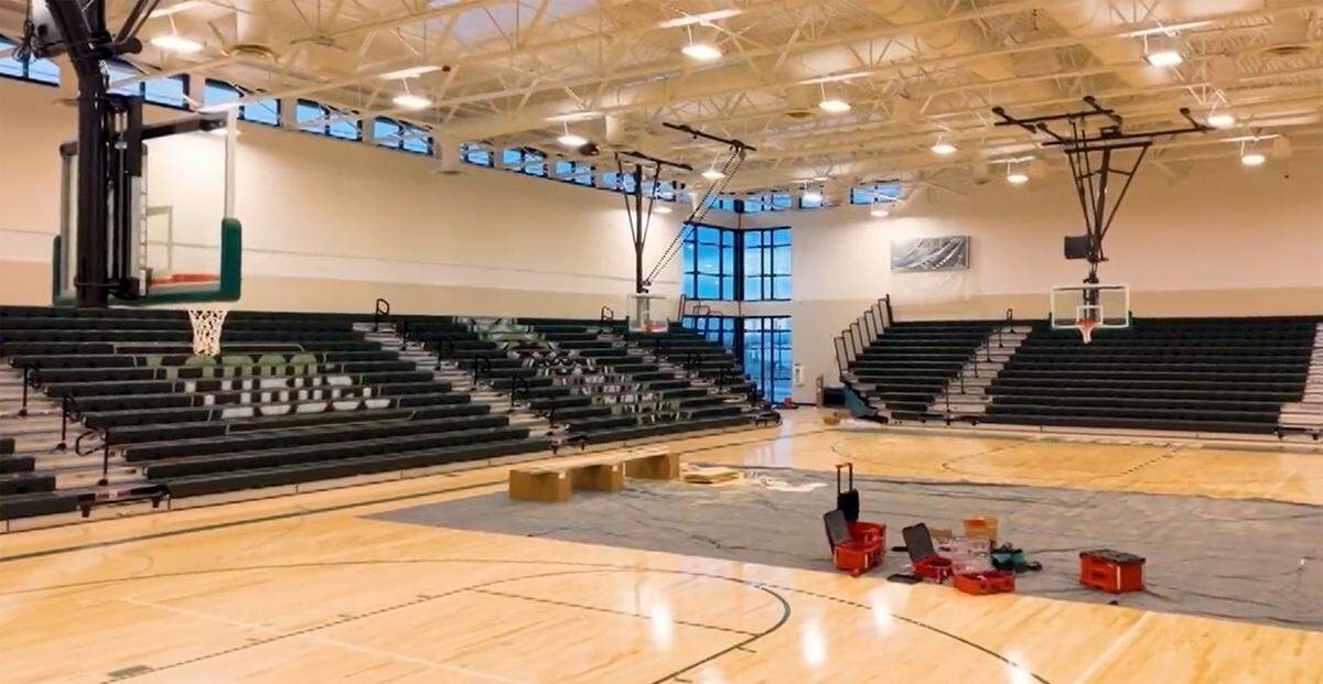 The main gymnasium inside Sageview High School in Pasco.