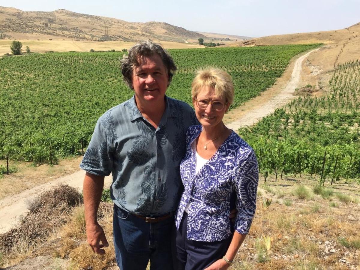 Gary Cunningham and Martha Cunningham of 3 Horse Ranch Vineyards in Eagle, Idaho, produced the top Merlot at the 2017 Idaho Wine Competition.