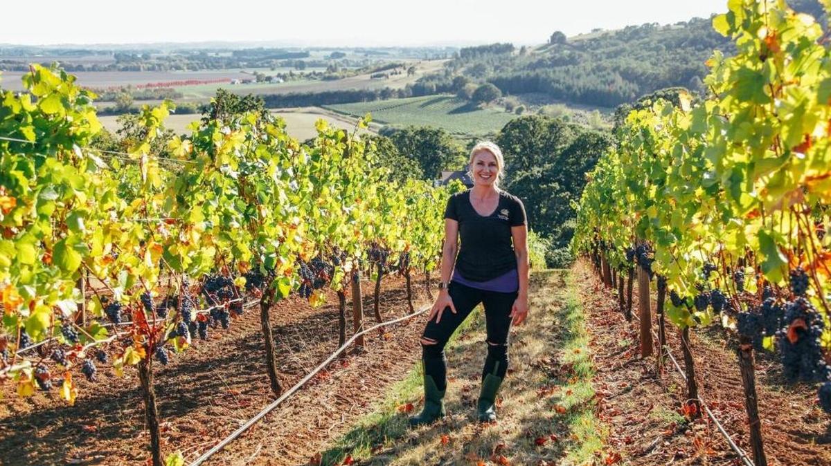 Ariel Eberle, head winemaker at Yamhill Valley Vineyards, celebrates her 10th anniversary at the McMinnville, Ore., winery this fall.