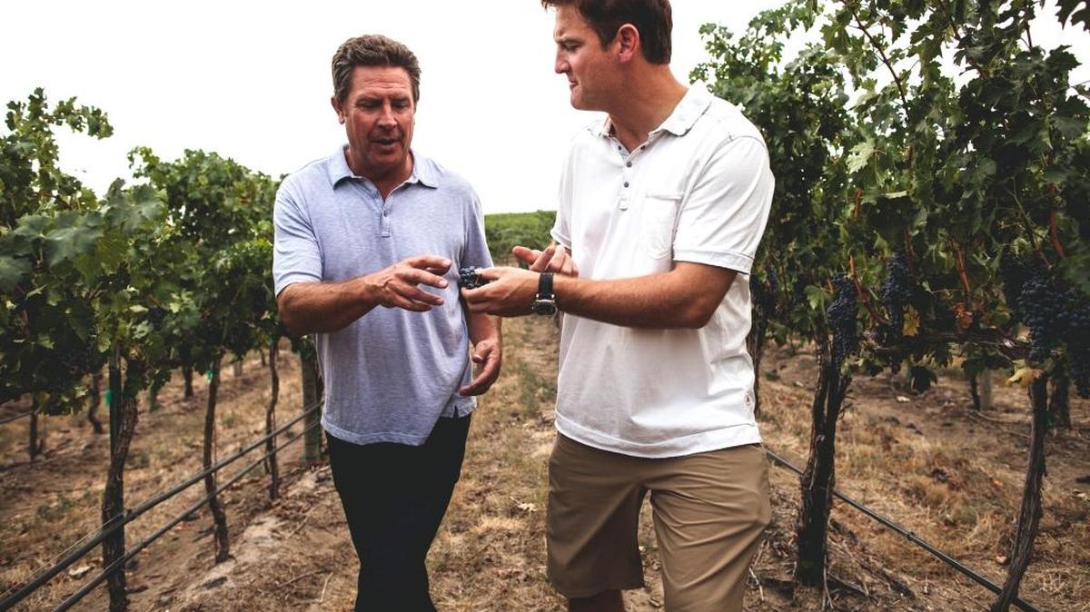 Damon Huard, Chris Peterson and Dan Marino are the men behind Passing Time, a new winery in Woodinville. The Passing Time 2012 Cabernet Sauvignon was Great Northwest Wine’s top wine of 2015.