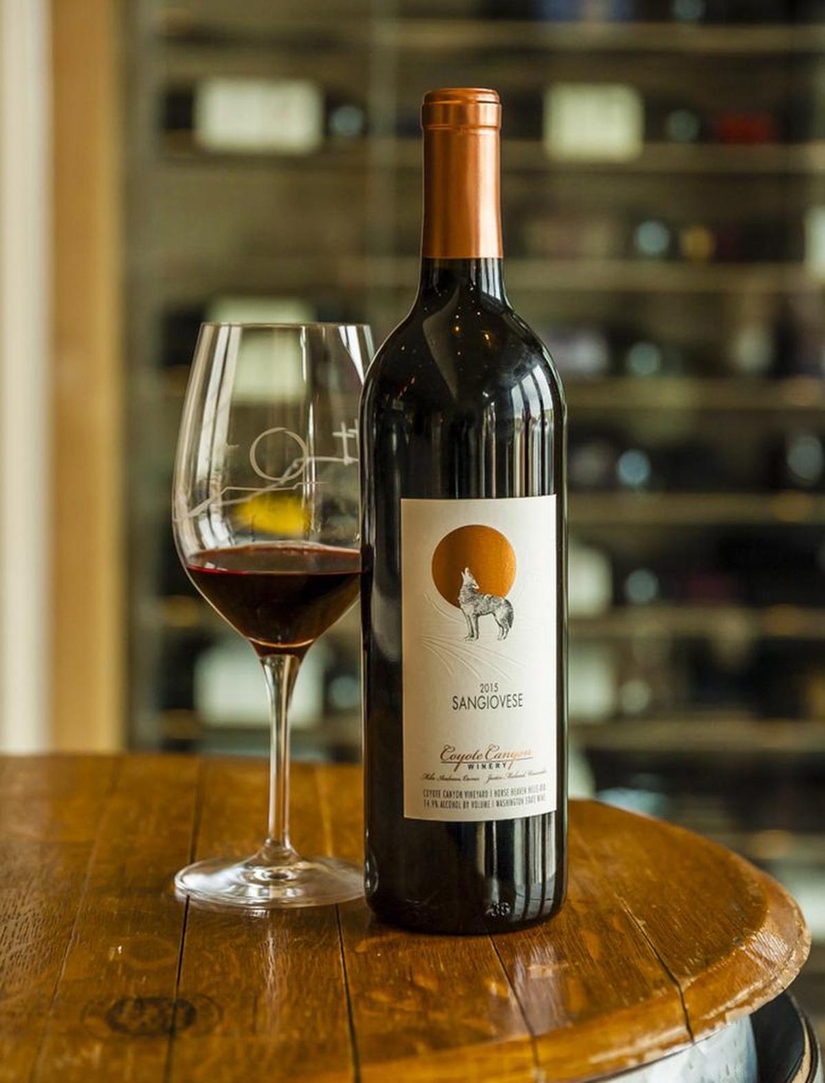 The Coyote Canyon Winery 2015 Coyote Canyon Vineyard Sangiovese from Washington’s Horse Heaven Hills won best of show at 2019 Cascadia International Wine Competition in Richland, Wash.
