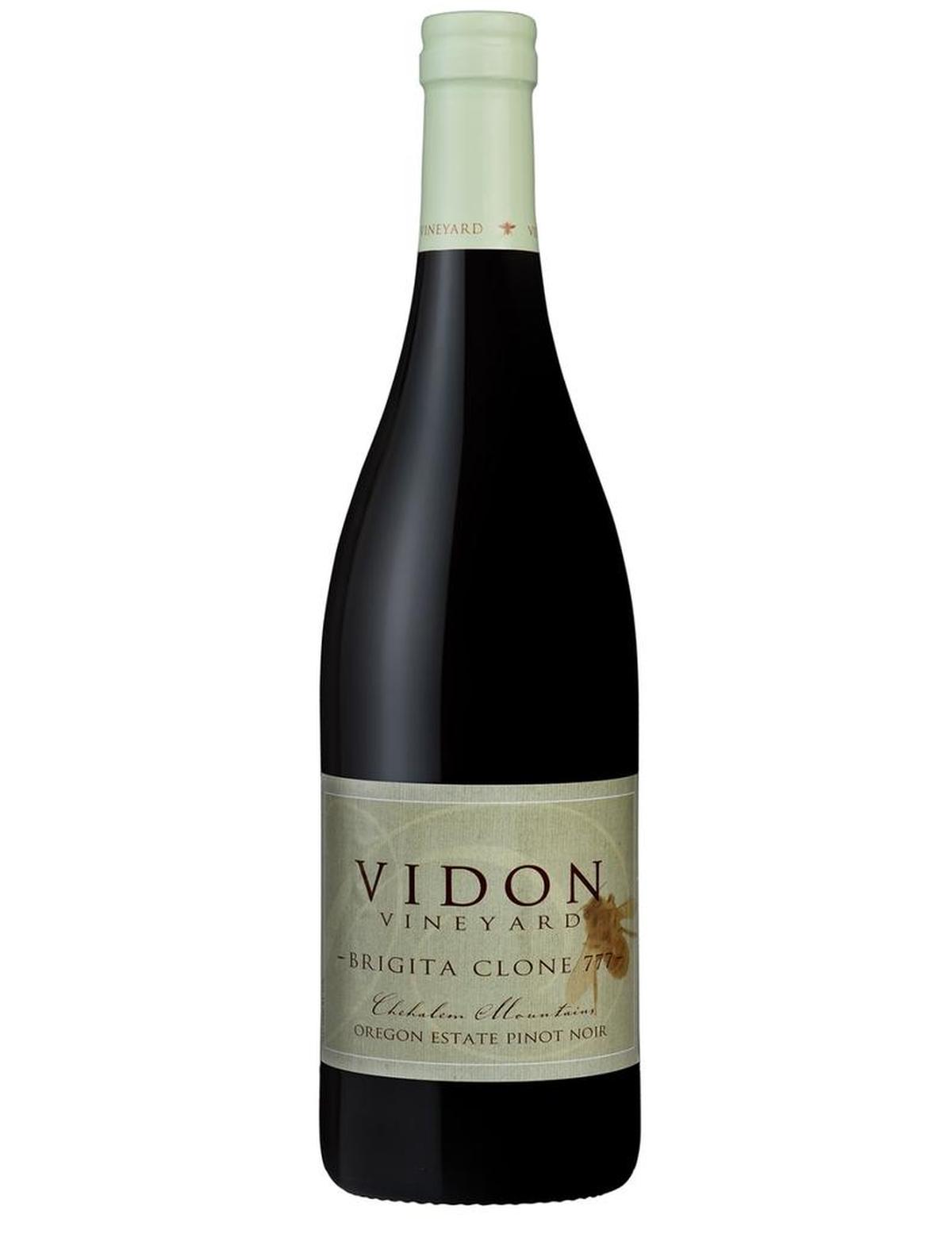 The Vidon Vineyard 2014 Estate Brigita Clone 777 Pinot Noir was produced by Don Hagge, a physicist who worked on several of the Apollo missions for NASA.