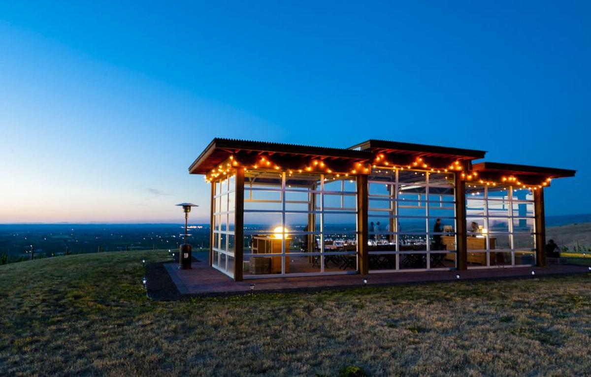 Cadaretta Wines, owned by the Middleton family, created a special facility overlooking the Walla Walla Valley to showcase its wines and its vineyards. 