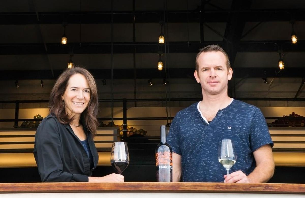 Ste. Michelle-trained winemaker Melanie Krause, left, and her husband, Joe Schnerr, own and operate Cinder Wines in the Garden City, Idaho, near Boise.