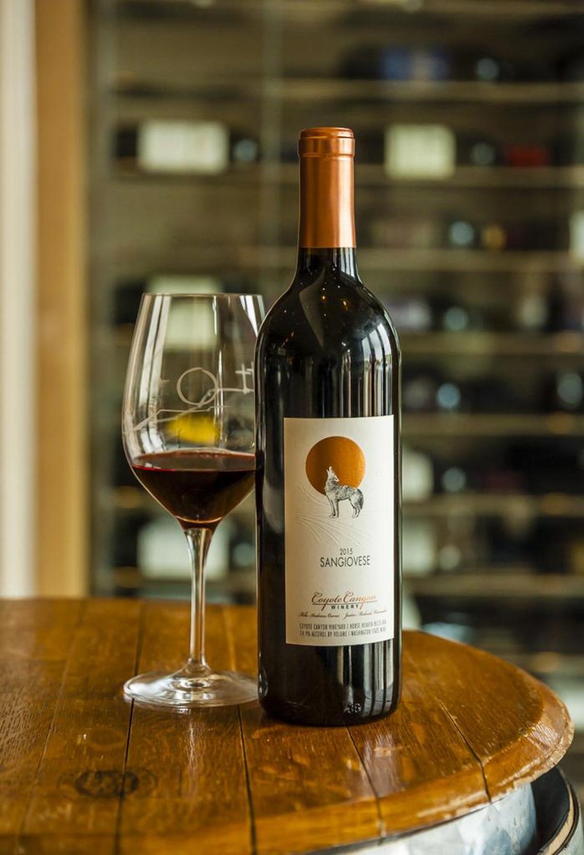 The Coyote Canyon Winery 2015 Coyote Canyon Vineyard Sangiovese from Washington’s Horse Heaven Hills won best of show at 2019 Cascadia International Wine Competition in Richland, Wash.