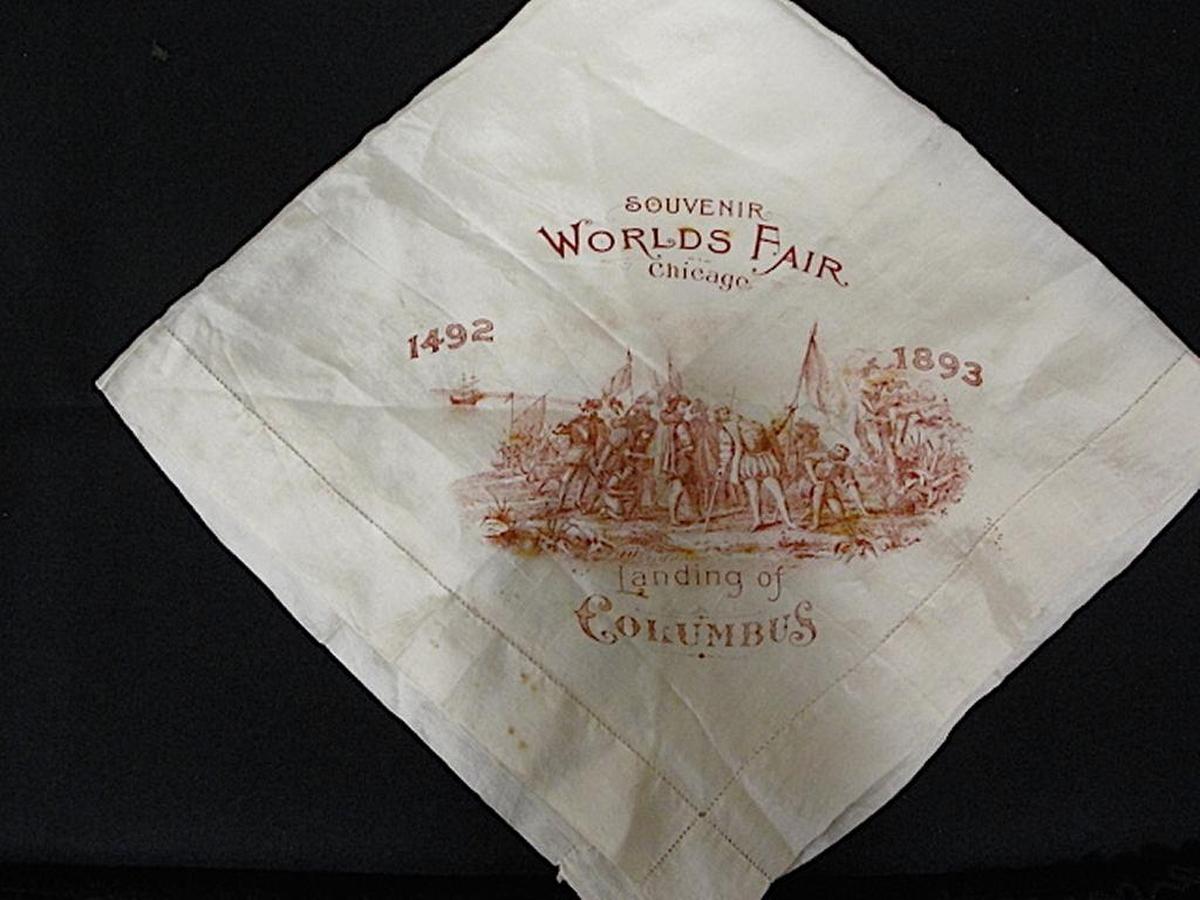 Scarves were popular souvenirs at World’s Fair.