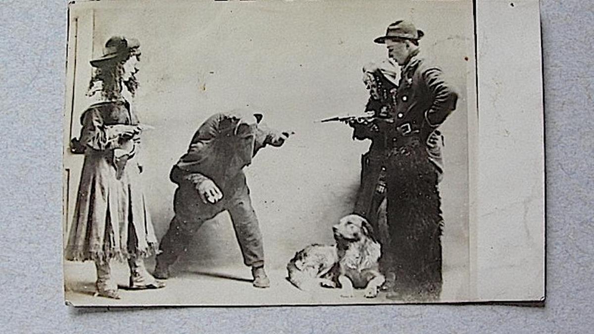 Some postcards even had studio posed actual photos.