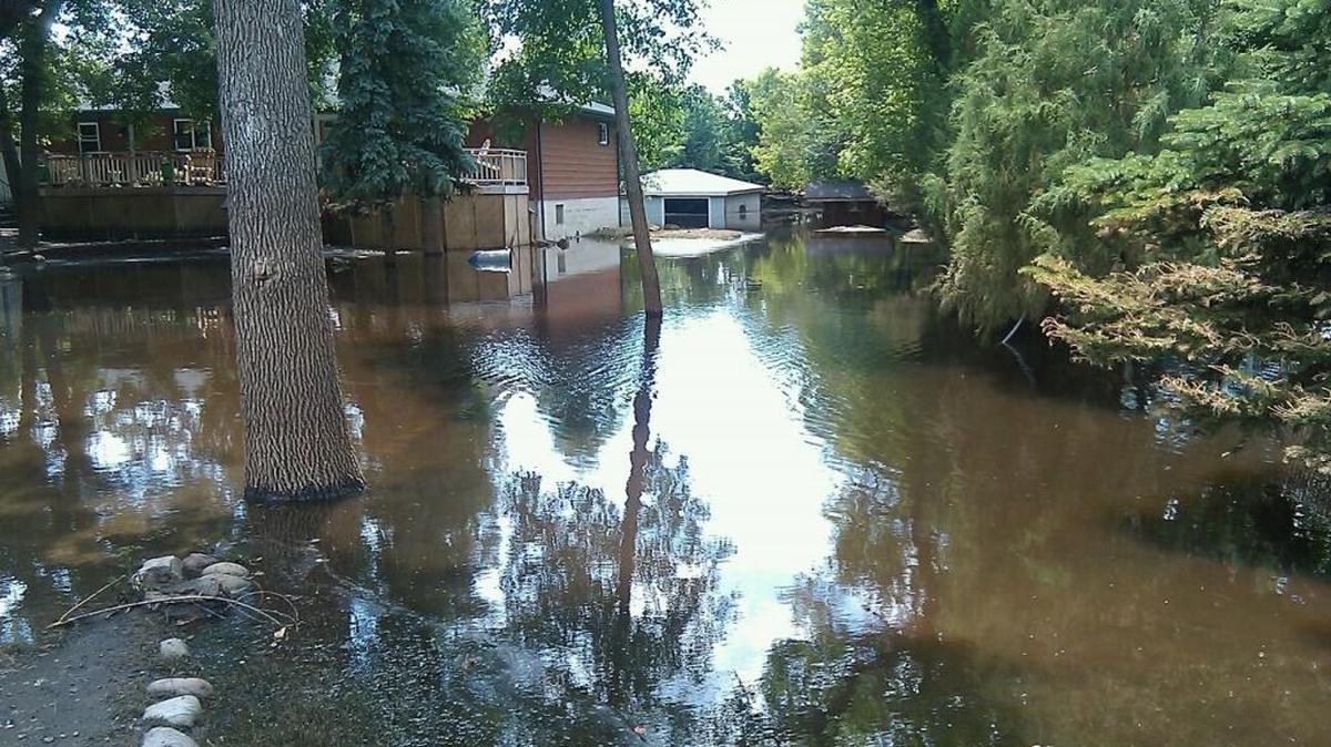 Floodwaters inundated the Pryor home when the Souris River overtopped the Minot, N.D., levees in June, 2011.