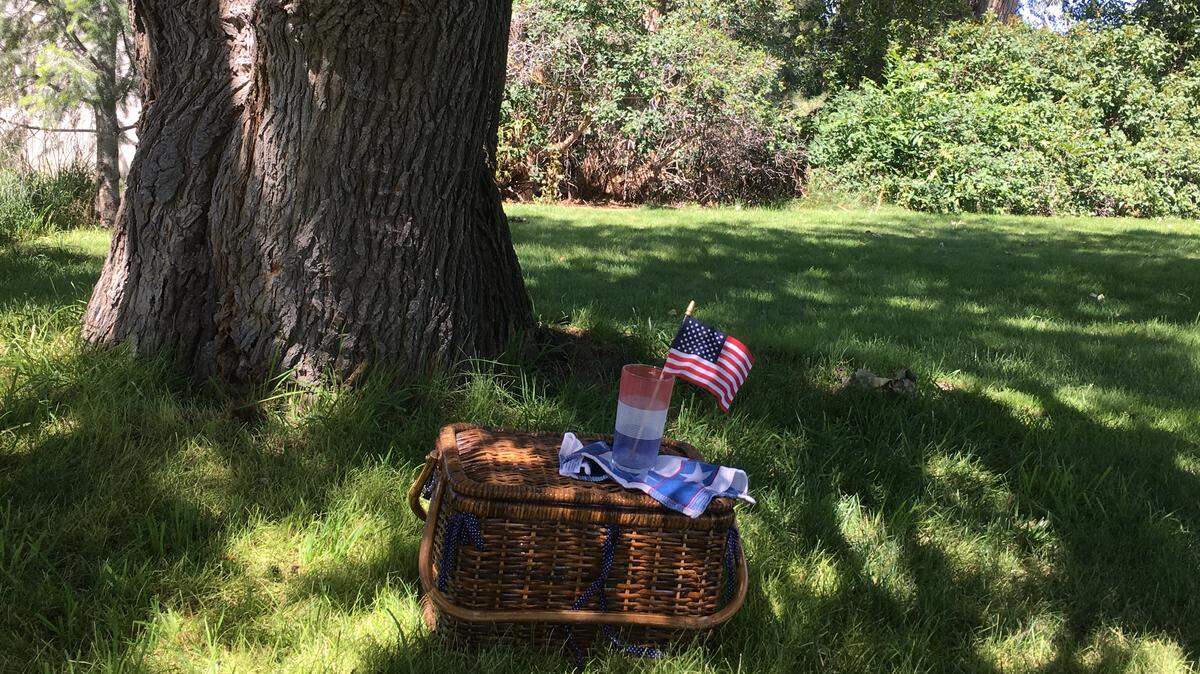 The mulberry tree of Lucy Luginbill's neighbor has shaded generations of friends and families over the years, a favorite place during Fourth of July celebrations.