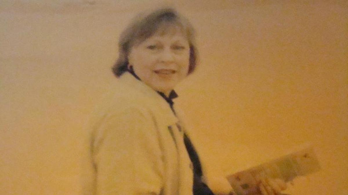 “My mom in the Sahara desert — a place I never would have expected her to ever be — during prayer time on her World Vision trip in November 1995,” said Dana Berry.