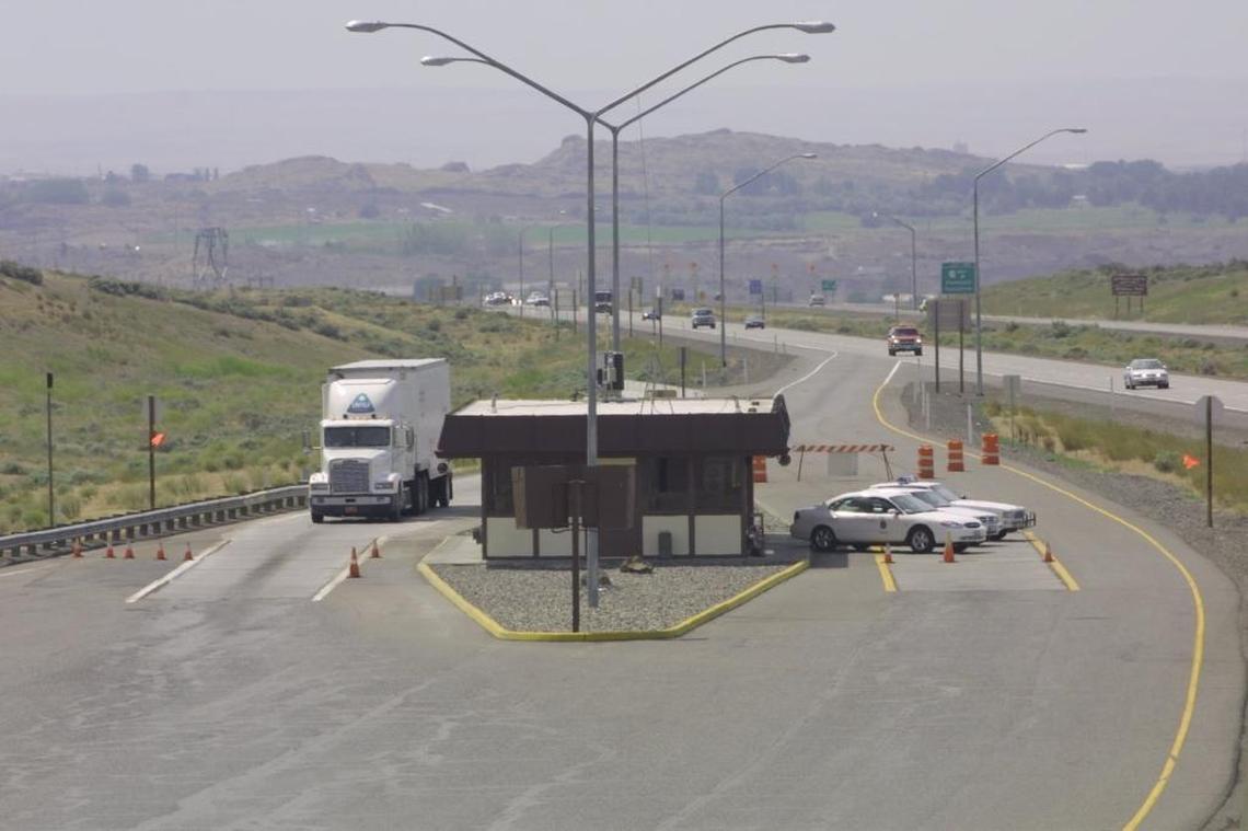The old weigh station before it was torn down and rebuilt.