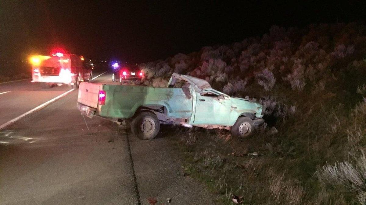 Zachary R. Clodfelter, 20, was treated and released at Kadlec Regional Medical Center after his pickup rolled Wednesday night on Interstate 82 south of West Richland.