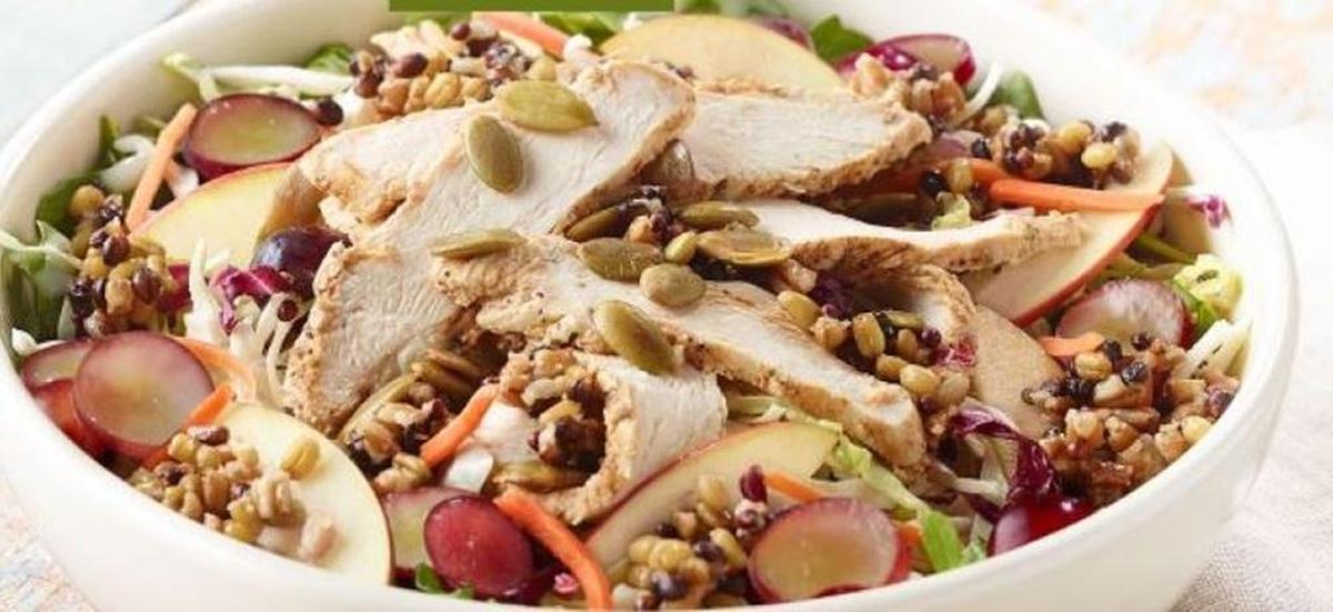 Panera’s ancient grain & arugula salad with chicken