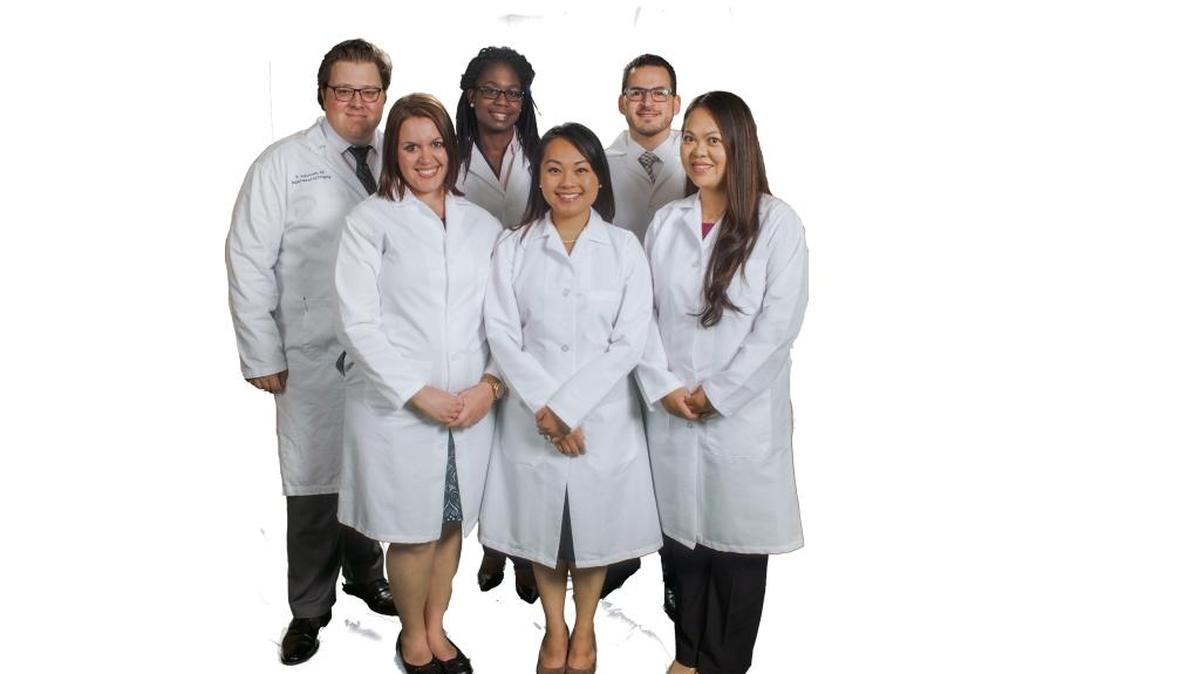 Kadlec Regional Medical Center’s new family medicine residents are (left to right) Drs. Mark Halvorson, Jamie Hagestedt, Clara Abbey, Jeremy Dayrit, Bill Toukan and Trinh Nguyen. The six will spend the next three years training at the Richland hospital.
