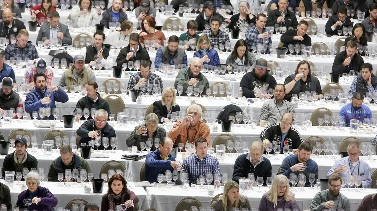 More than 300 participants at the Washington Association of Wine Grape Growers three-day meeting, convention and trade show take part in a large-scale tasting Tuesday during a presentation called, “Crazy About Cab Clones.” More than 1,000 people are expected at the event being held in the Three Rivers Convention Center and Toyota Center in Kennewick. There are about 150 exhibitors and 16 educational sessions scheduled for participants, many of whom are affiliated with the Northwest wine and grape industry. Watch a video at: www.tricityherald.com/video.