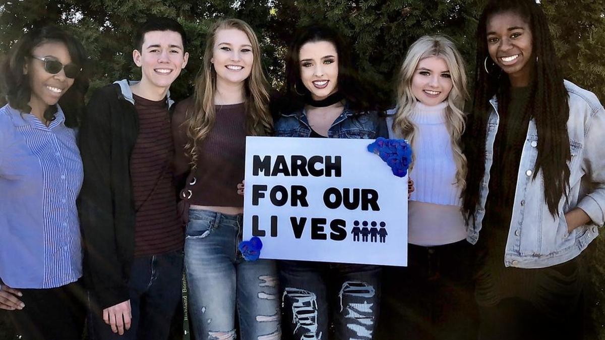 A group of Richland High students who say they’re tired of feeling scared at school organized March for Our Lives-Tri-Cities in Howard Amon Park on March 24. It’s a “sibling march” to the national rally predicted to draw 500,000 people to Washington, D.C.